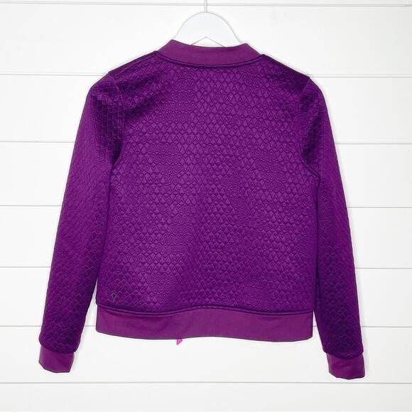 IVIVVA BY LULULEMON Wherever You Go Reversible Bomber Jacket Plum Size 14 - Picture 8 of 12